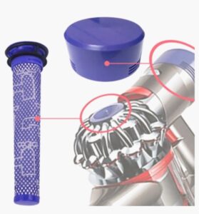 Dyson V8, V7 vervanging voor het filter DY-967478-01 + DY-965661-01
