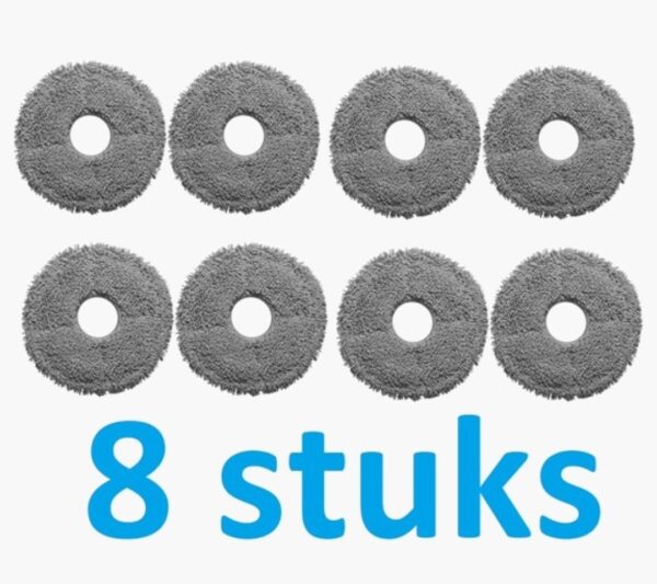 8 x Mop Dweildoek voor Roborock Dreame Xiaomi
